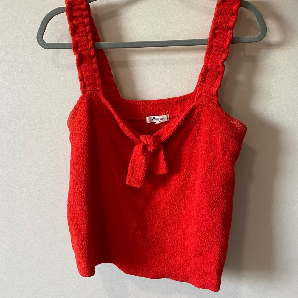 Madewell Orange Tank Top Size Large
